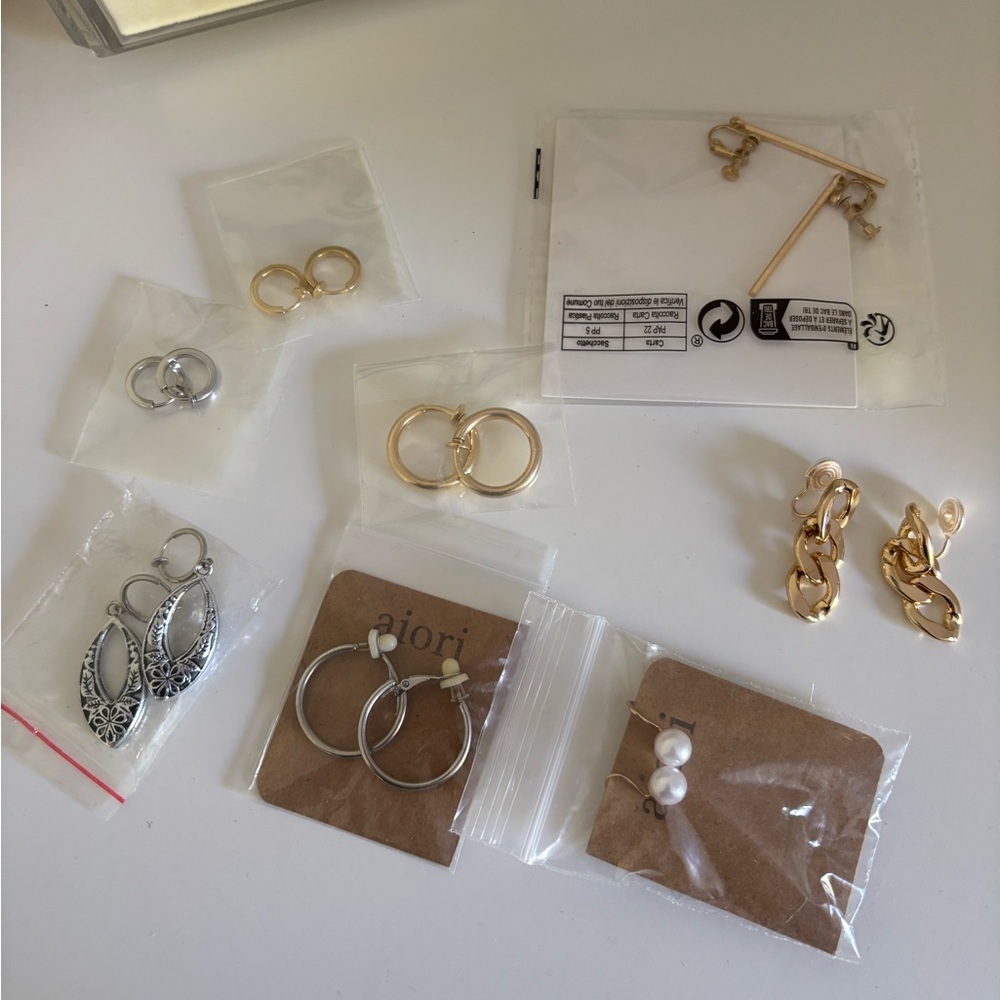 Lot of clipons earrings